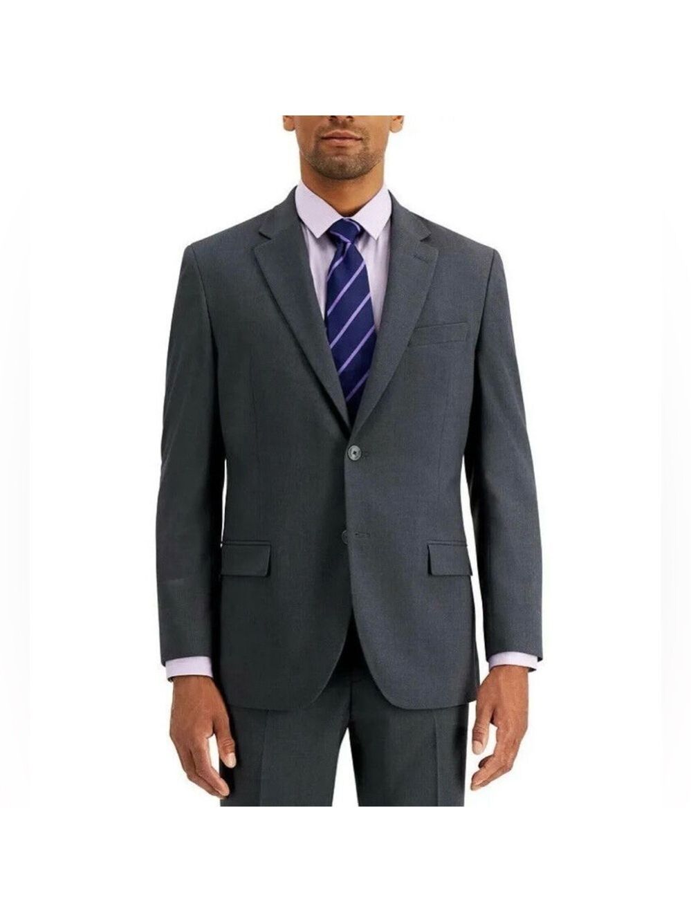 Nautica Men's Modern-Fit Active Stretch Charcoal Blazer Suit Jacket Sport Coat